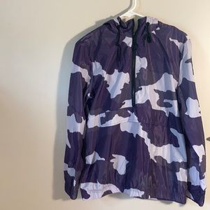 Purple Camouflage Rain Jacket